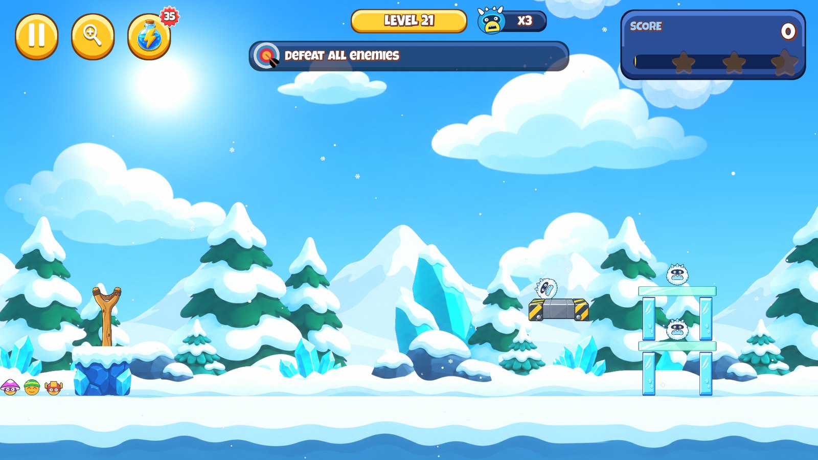A level in the Frozen Peaks area